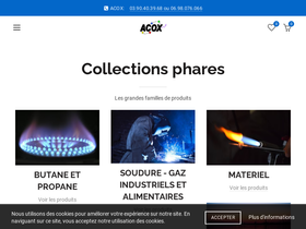 acox-shop.fr homepage screenshot