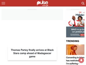 'pulse.com.gh' screenshot