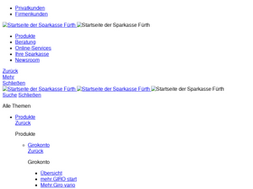 'sparkasse-fuerth.de' screenshot