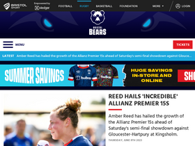 'bristolbearsrugby.com' screenshot