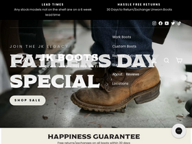 'jkboots.com' screenshot