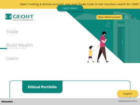 'geojit.com' screenshot