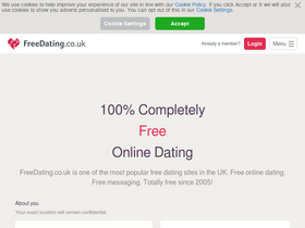 'freedating.co.uk' screenshot