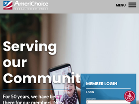 'americhoice.org' screenshot