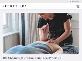 'secretspa.co.uk' screenshot