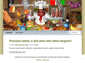 'egyszerugyorsreceptek.com' screenshot