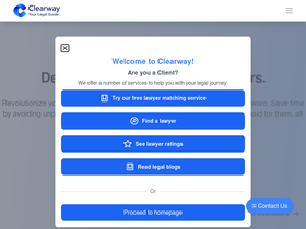 'clearwaylaw.com' screenshot