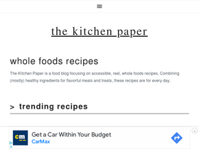 'thekitchenpaper.com' screenshot