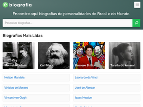 'ebiografia.com' screenshot