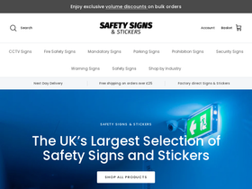 Safetysignsandstickers homepage screenshot