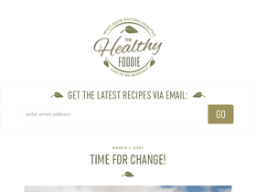 'thehealthyfoodie.com' screenshot