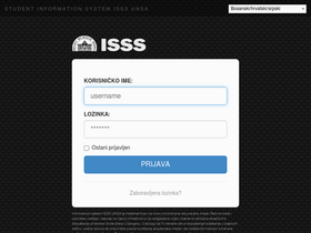 'isss.ba' screenshot