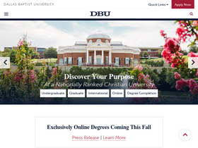 'dbu.edu' screenshot