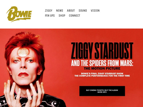 'davidbowie.com' screenshot