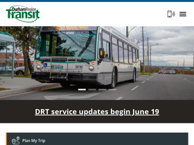 'durhamregiontransit.com' screenshot