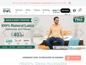 Morning Owl homepage screenshot