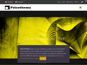 'psicothema.com' screenshot
