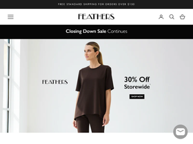 Feathers homepage screenshot