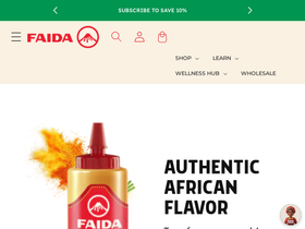 faidafoods.com homepage screenshot