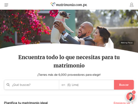 'matrimonio.com.pe' screenshot