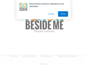 'teachbesideme.com' screenshot