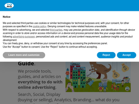 'theonlineadvertisingguide.com' screenshot