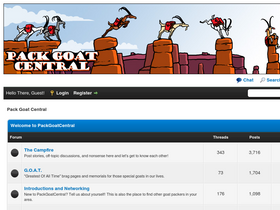 packgoatcentral.com