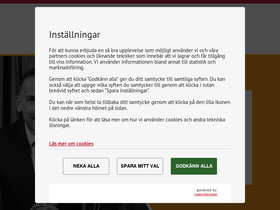 'kombispel.se' screenshot