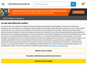 'toppiecesvoiture.fr' screenshot