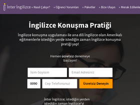 'interingilizce.com' screenshot