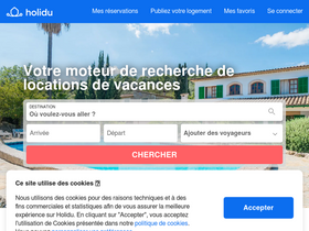 'holidu.be' screenshot