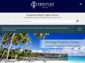 'prestigeproperty.co.uk' screenshot