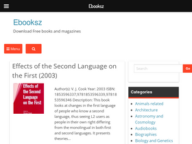 'ebooksz.net' screenshot