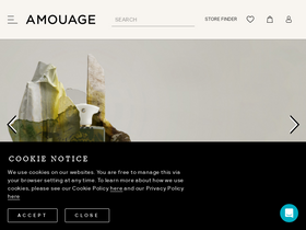 House of Amouage website screenshot