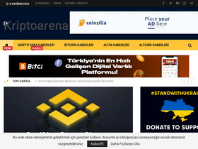 'kriptoarena.com' screenshot
