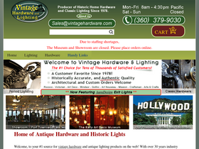 'vintagehardware.com' screenshot