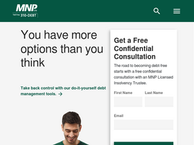 'mnpdebt.ca' screenshot