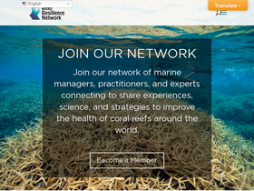 'reefresilience.org' screenshot