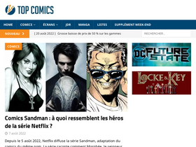 'topcomics.fr' screenshot