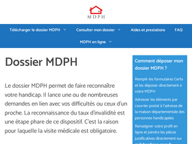 'dossier-mdph.fr' screenshot