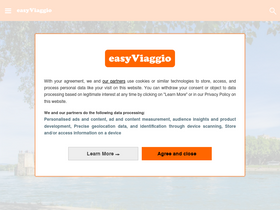 'easyviaggio.com' screenshot