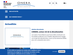 'onera.fr' screenshot