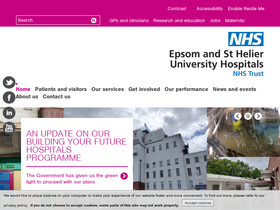 'epsom-sthelier.nhs.uk' screenshot