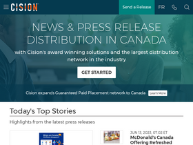 'newswire.ca' screenshot