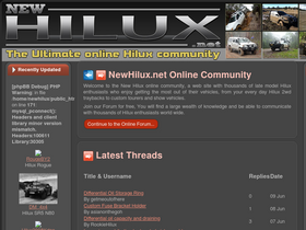 'newhilux.net' screenshot