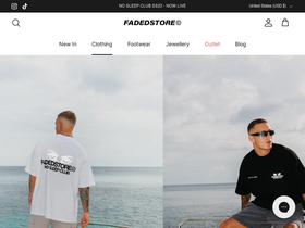 'fadedstore.com' screenshot