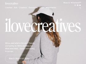 'ilovecreatives.com' screenshot