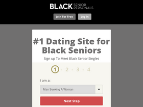 'blackseniorpersonals.com' screenshot