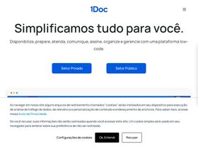 '1doc.com.br' screenshot