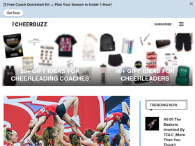 'thecheerbuzz.com' screenshot